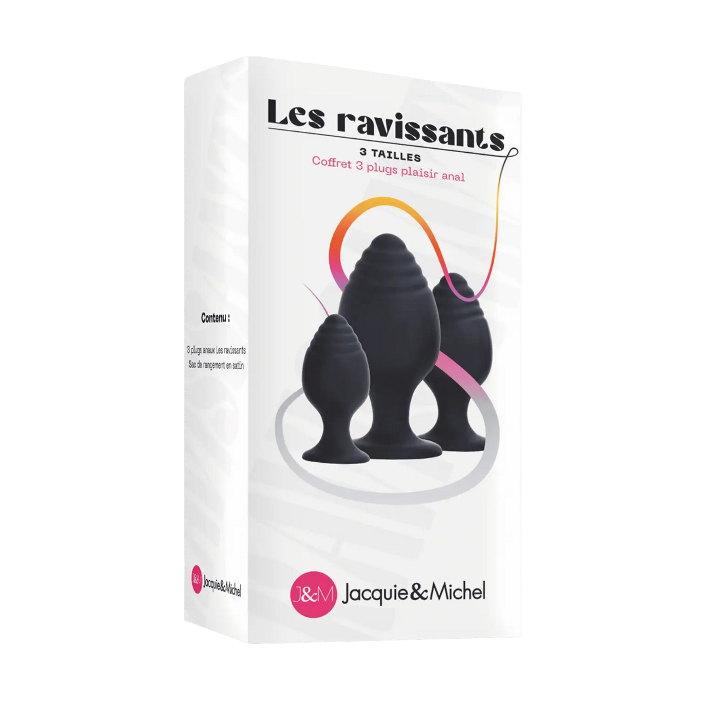 Coffret Les Ravissants Jacquie & Michel 3 plugs luxe chez Oh My God'Z