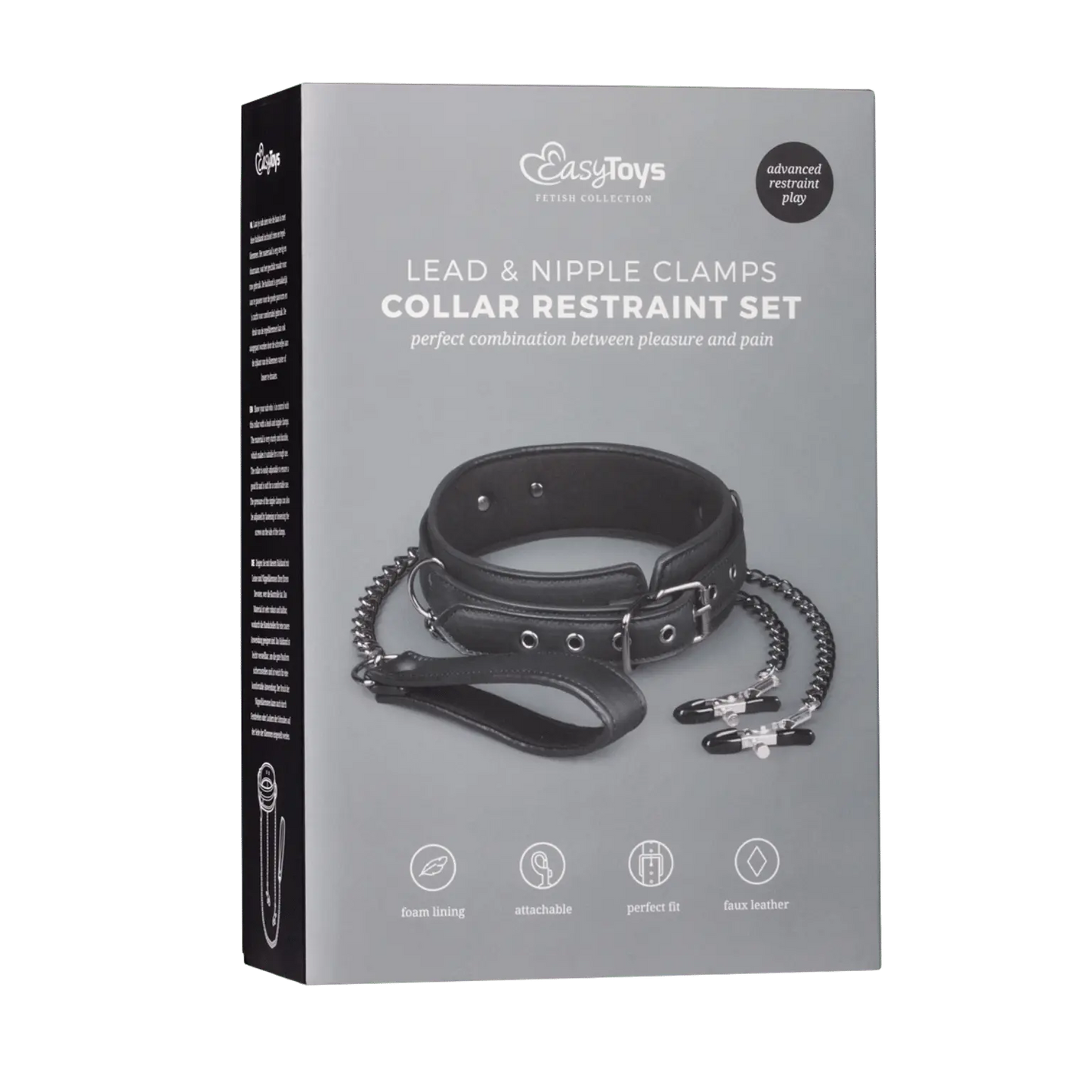 Boîte collier cuir chaînes de seins EasyToys – Oh My God’Z