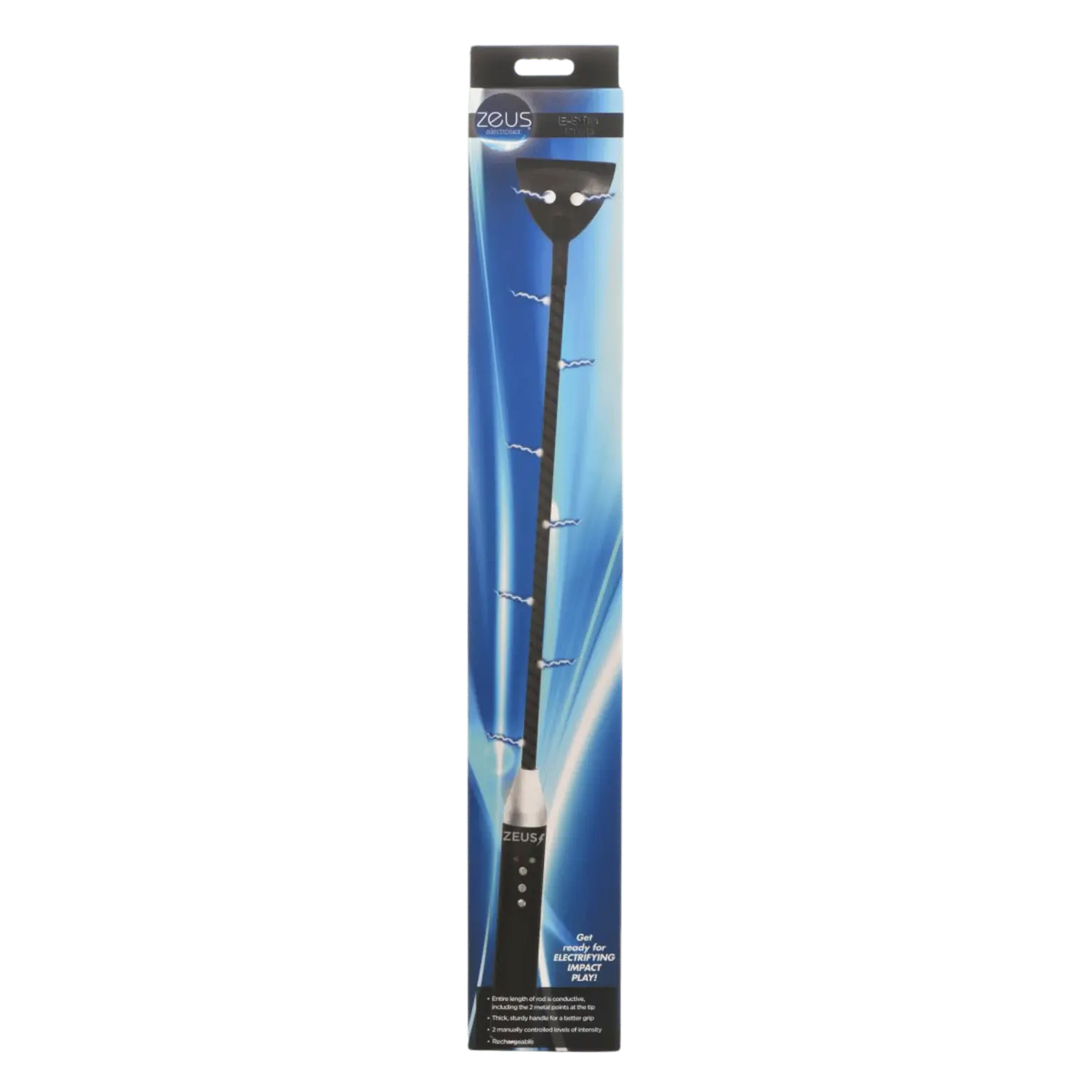 Extrémité cravache électro Zeus avec électrodes – stimulation maîtrisée – Oh My God’Z