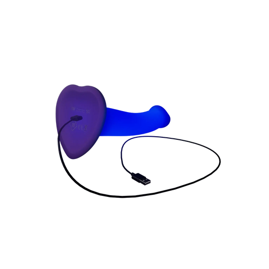 Dildo lumineux violet STRAP ON ME Oh My God'Z