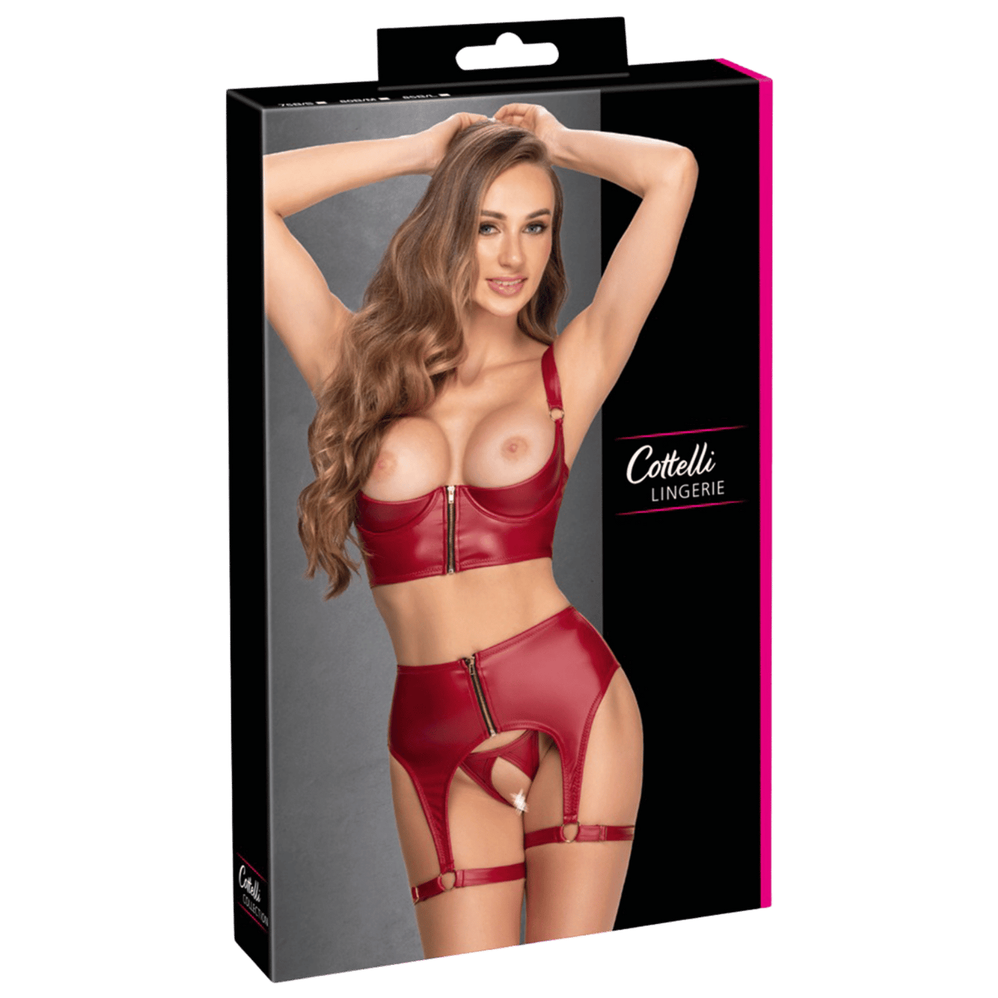 Coffret lingerie Cottelli ensemble rouge – Tenue de nuit sensuelle et chic Oh My God’Z