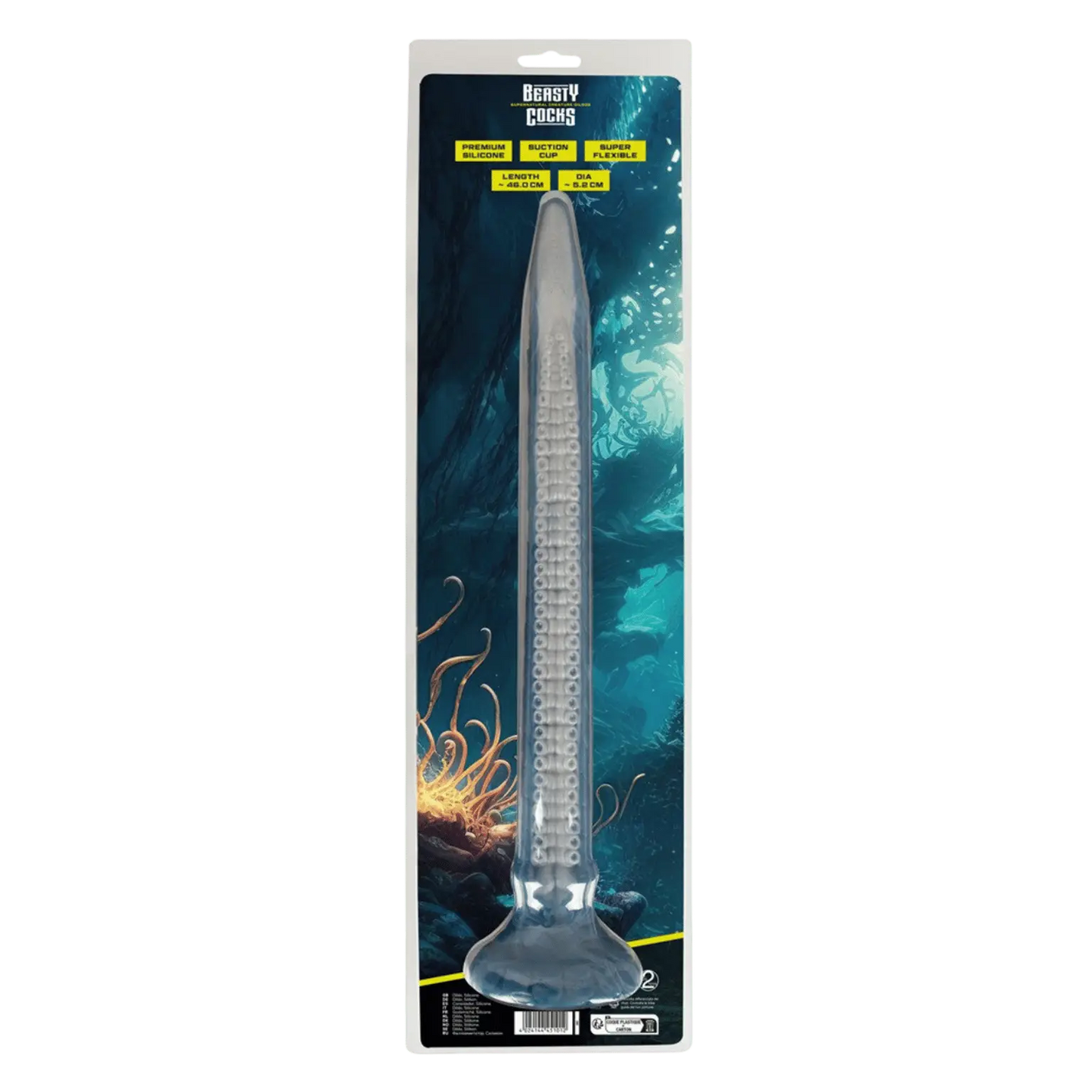 Gode Eel of Ecstasy Beasty Cocks, design marin texturé et silicone premium – Oh My God’Z