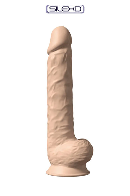 Oh My God'Z - Gode XXL double densité 38 x 7 cm - SilexD - rose - noir - chair - godemiché