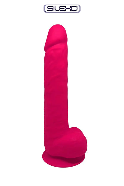 Oh My God'Z - Gode XXL double densité 38 x 7 cm - SilexD - rose - noir - chair - godemiché 