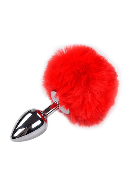 Oh My God'Z -  sextoys - Plug métal Fluffy avec ponpon - Alive - plug - anal