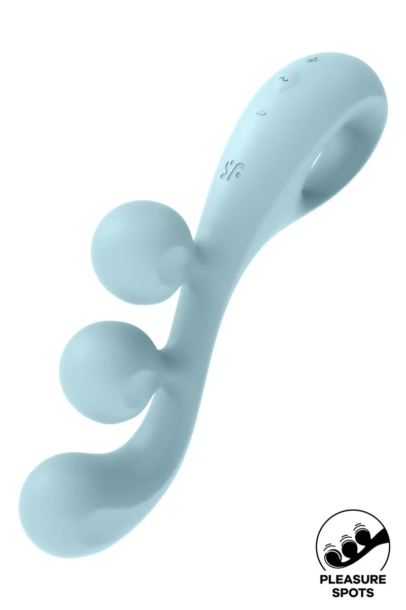 Multi-vibromasseur Tri Ball 2 bleu - Satisfyer - Oh My God'Z -  sextoys