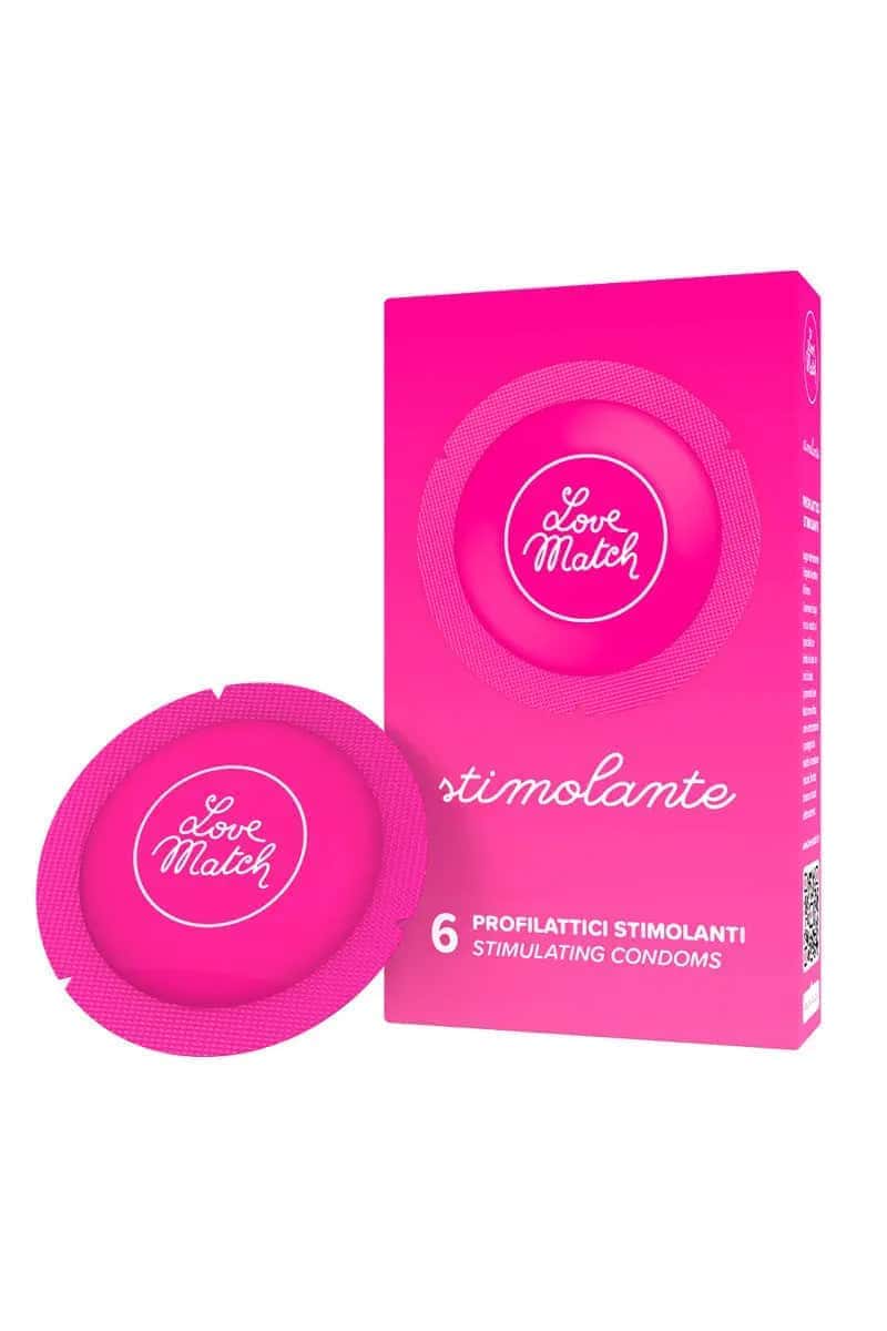 6 Préservatifs texturés Love Match - Oh My God'Z - sextoys