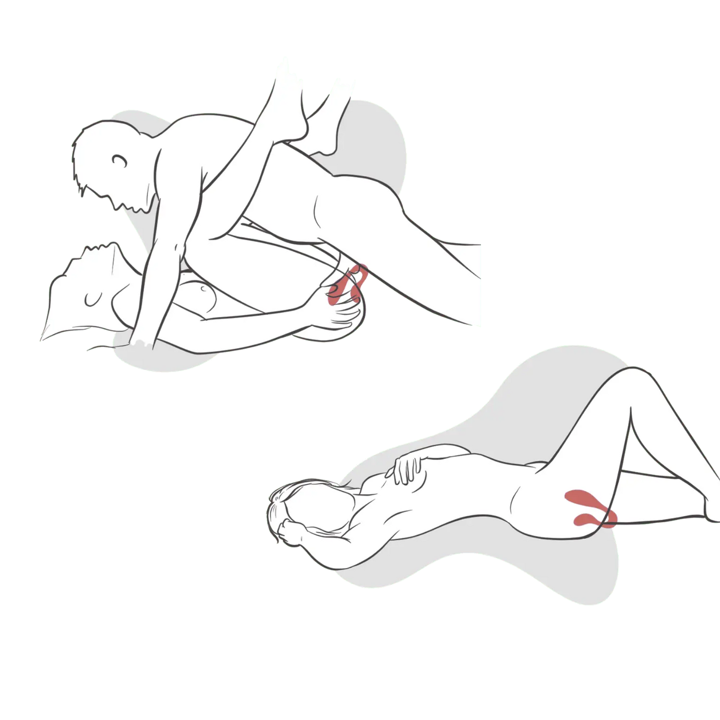 Illustration positions et utilisation du stimulateur connecté Couple Secrets II – Oh My God’Z