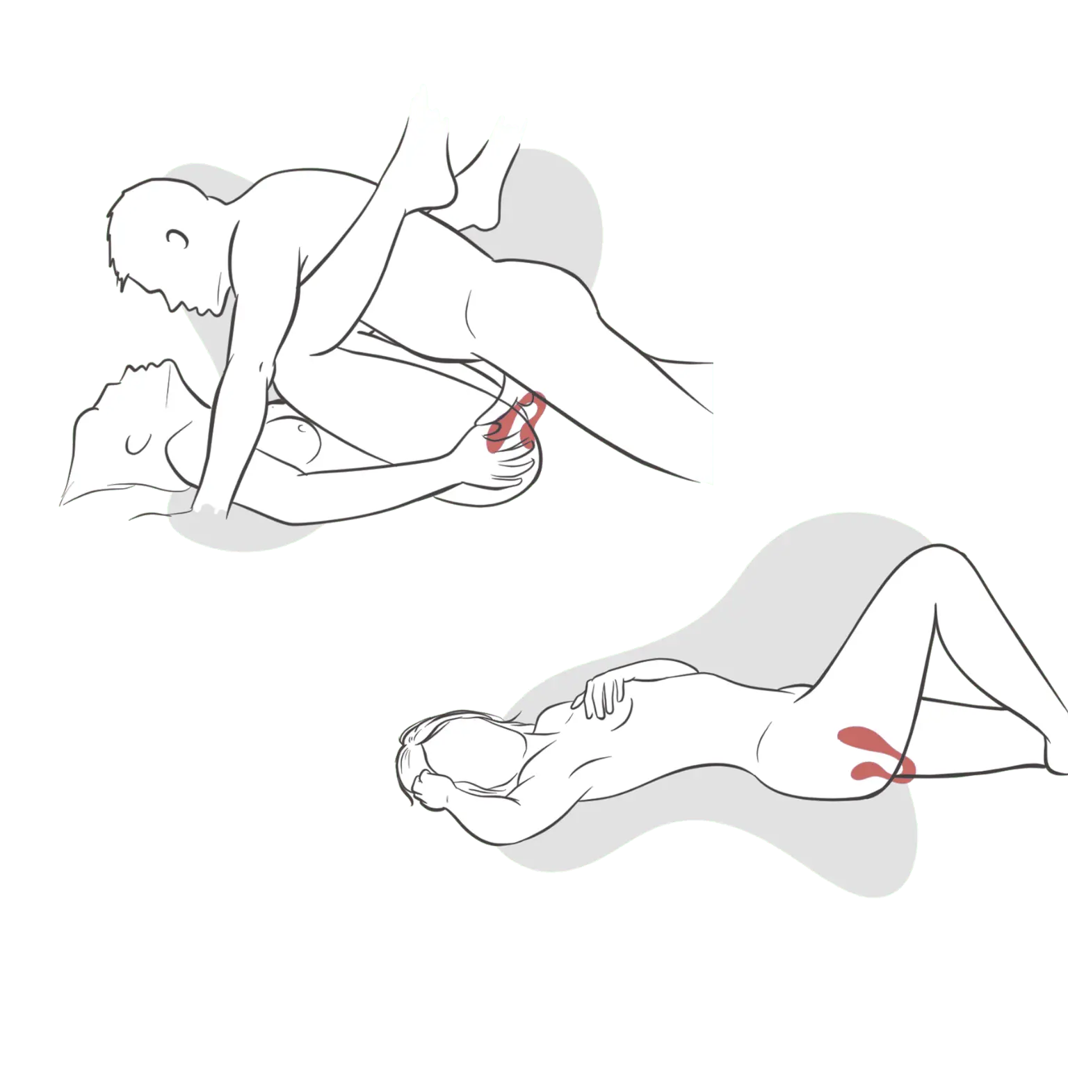 Illustration positions et utilisation du stimulateur connecté Couple Secrets II – Oh My God’Z