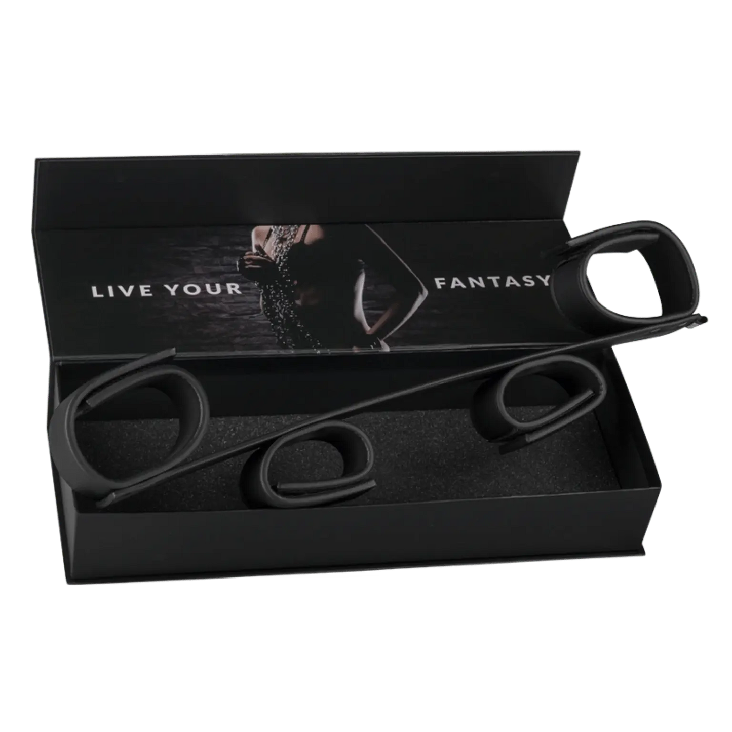 Barre d’écartement Easytoys Fetish Collection, finition cuir synthétique et rivets – Oh My God’Z