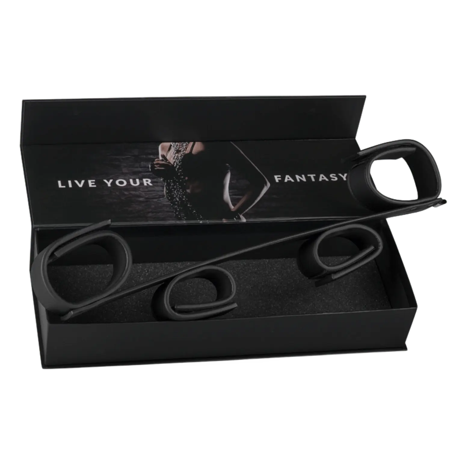 Barre d’écartement Easytoys Fetish Collection, finition cuir synthétique et rivets – Oh My God’Z