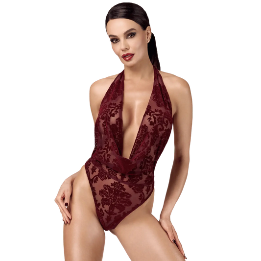 Lingerie rouge élégante Kink Royal F386 Noir Handmade – Oh My God’Z