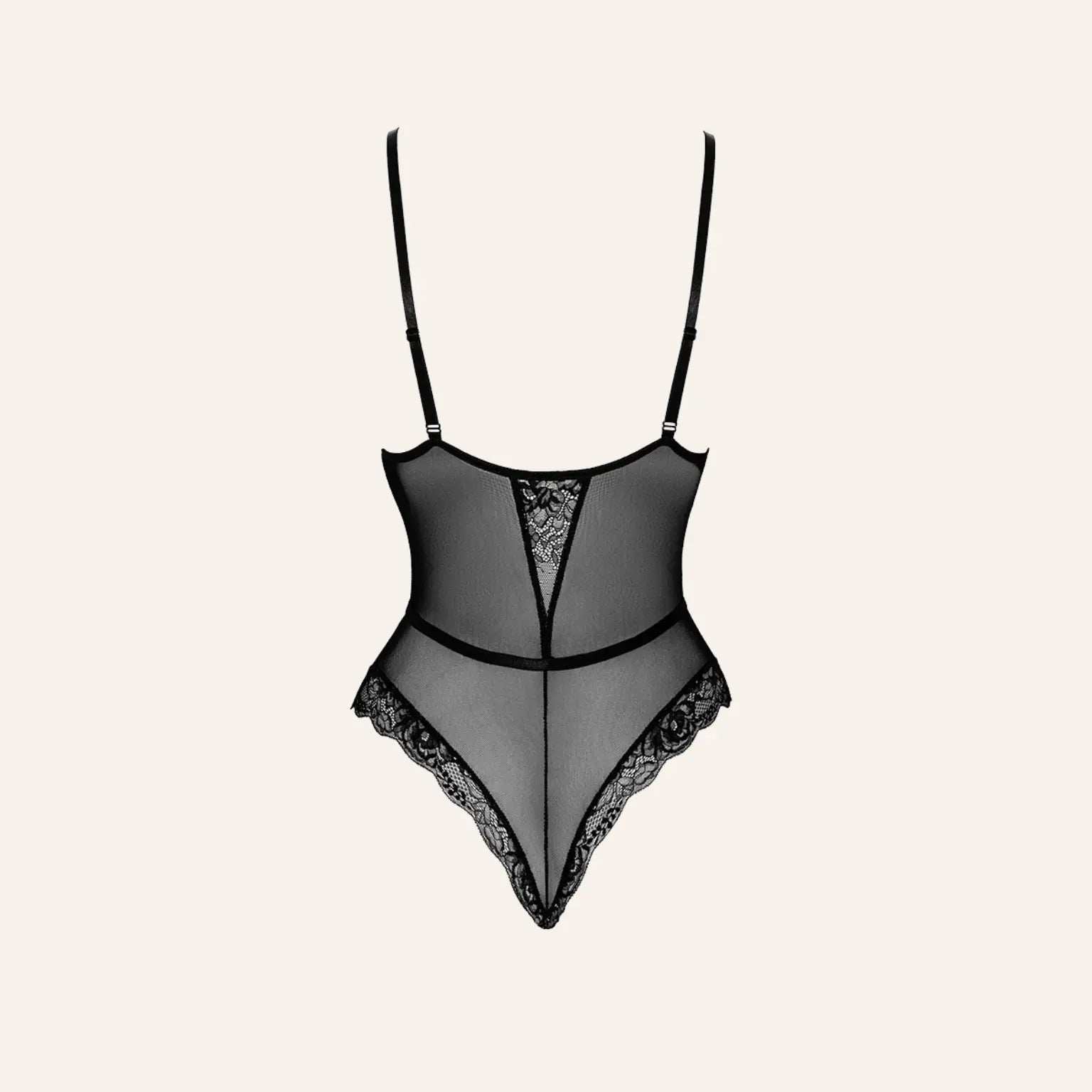 Le body First Kiss 248 de Kissable vu de dos, exposant sa coupe flatteuse et ses bretelles ajustables. Une exclusivité disponible chez Oh My God'Z pour sublimer vos soirées.