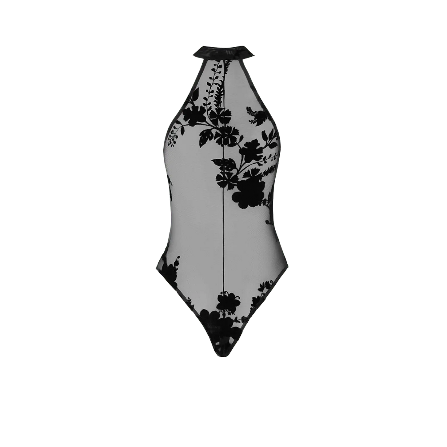 Lingerie sensuelle Ego F314 avec zip et motifs floraux – Oh My God’Z