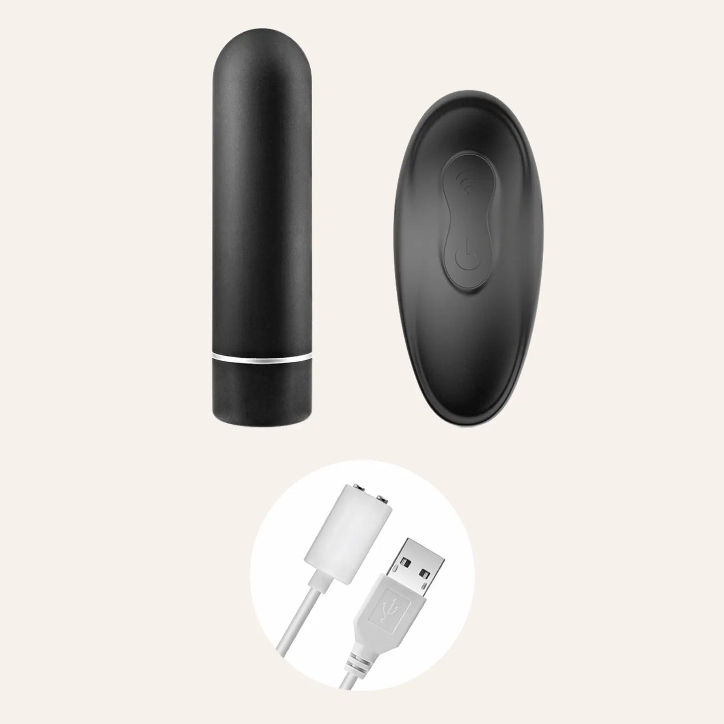 Bullet télécommandé My Duke accompagné de son chargeur magnétique USB, un sextoy haut de gamme Black Empire disponible chez Oh My God'Z, conçu pour des moments de plaisir raffinés et sans interruption.