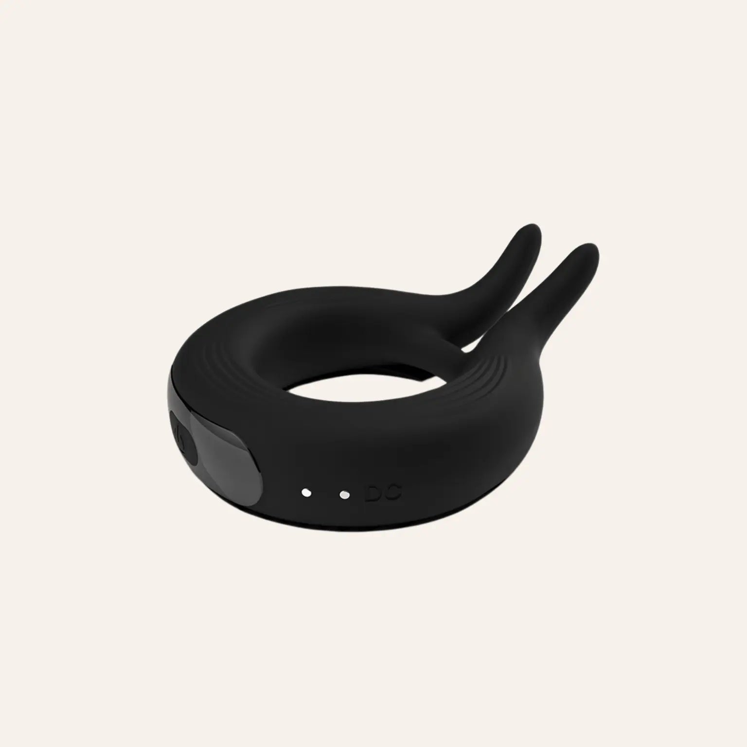 Vue latérale du Cockring Marry Me par Wooomy, sextoy premium vendu par Oh My God'Z, doté de deux extensions souples pour la stimulation du clitoris et du périnée, alliant ergonomie, élégance et plaisir partagé.