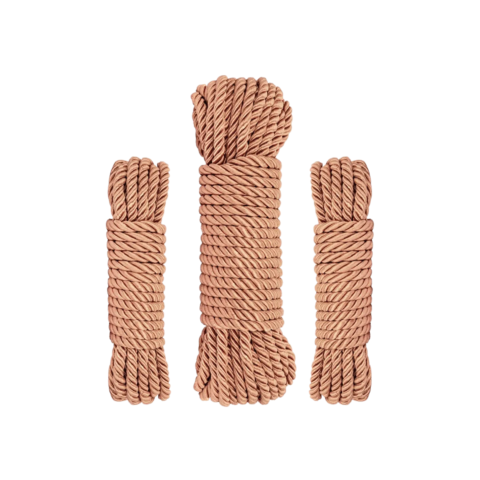 Set de 3 cordes de bondage Rosy Gold – Trio d'accessoires bien-être et plaisir Oh My God’Z