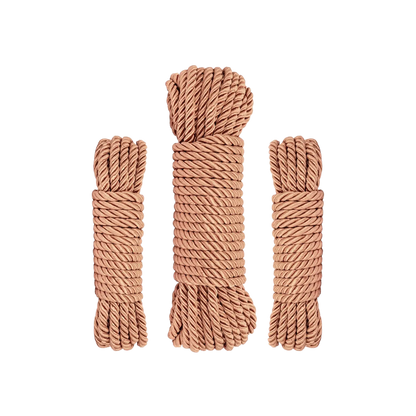 Set de 3 cordes de bondage Rosy Gold – Trio d'accessoires bien-être et plaisir Oh My God’Z