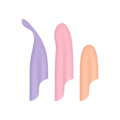 Découvrez les embouts interchangeables du coffret Playful Four de Satisfyer, disponibles chez Oh My God'Z. Conçus en silicone ultra-doux, ces accessoires permettent de varier les sensations et d'explorer de nouvelles stimulations avec votre vibromasseur. Un must-have pour une expérience sensorielle unique !