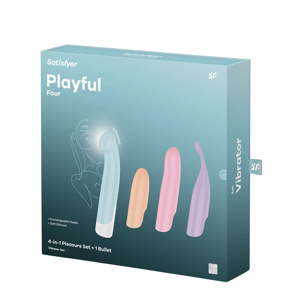 Le coffret Playful Four de Satisfyer, disponible sur Oh My God'Z, est un ensemble de sextoys haut de gamme avec un mini vibromasseur et quatre embouts en silicone interchangeables. Idéal pour explorer différentes stimulations et atteindre le summum du plaisir.