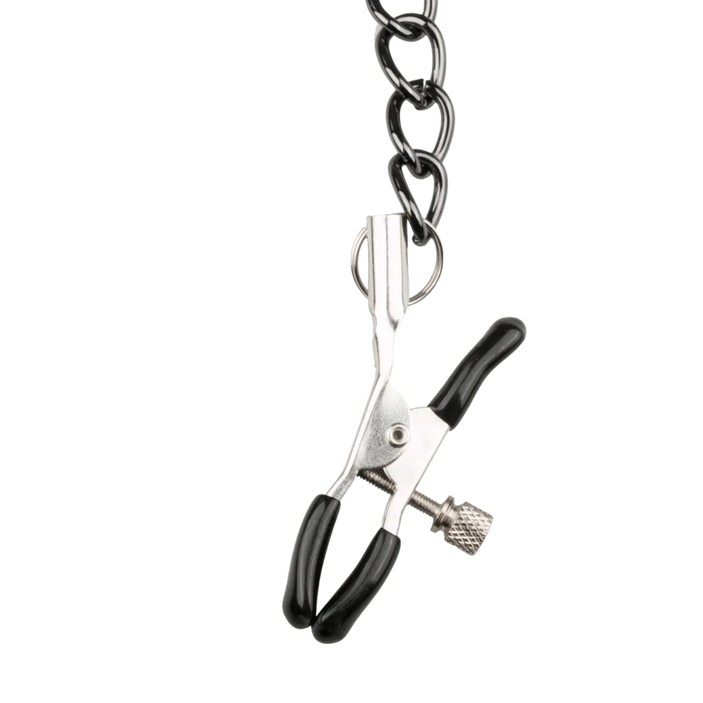 Pince à seins métal EasyToys sur chaîne noire – Oh My God’Z