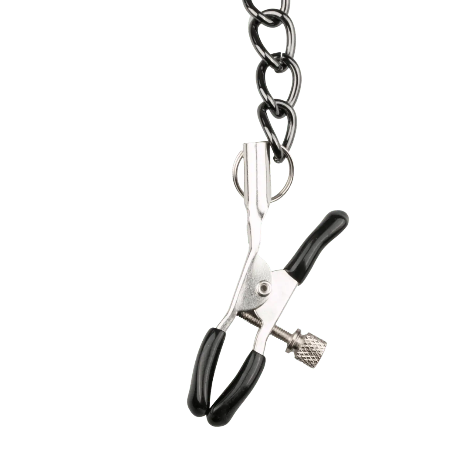 Pince à seins métal EasyToys sur chaîne noire – Oh My God’Z