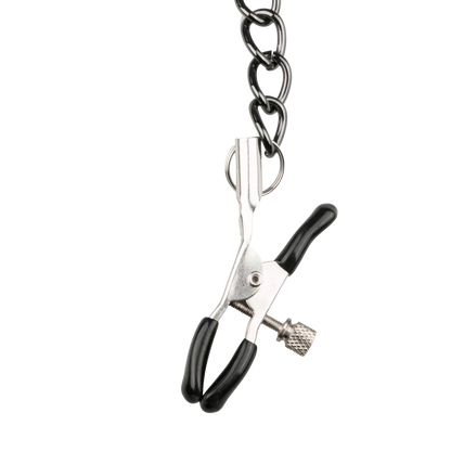 Pince à seins métal EasyToys sur chaîne noire – Oh My God’Z