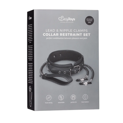 Boîte collier cuir chaînes de seins EasyToys – Oh My God’Z