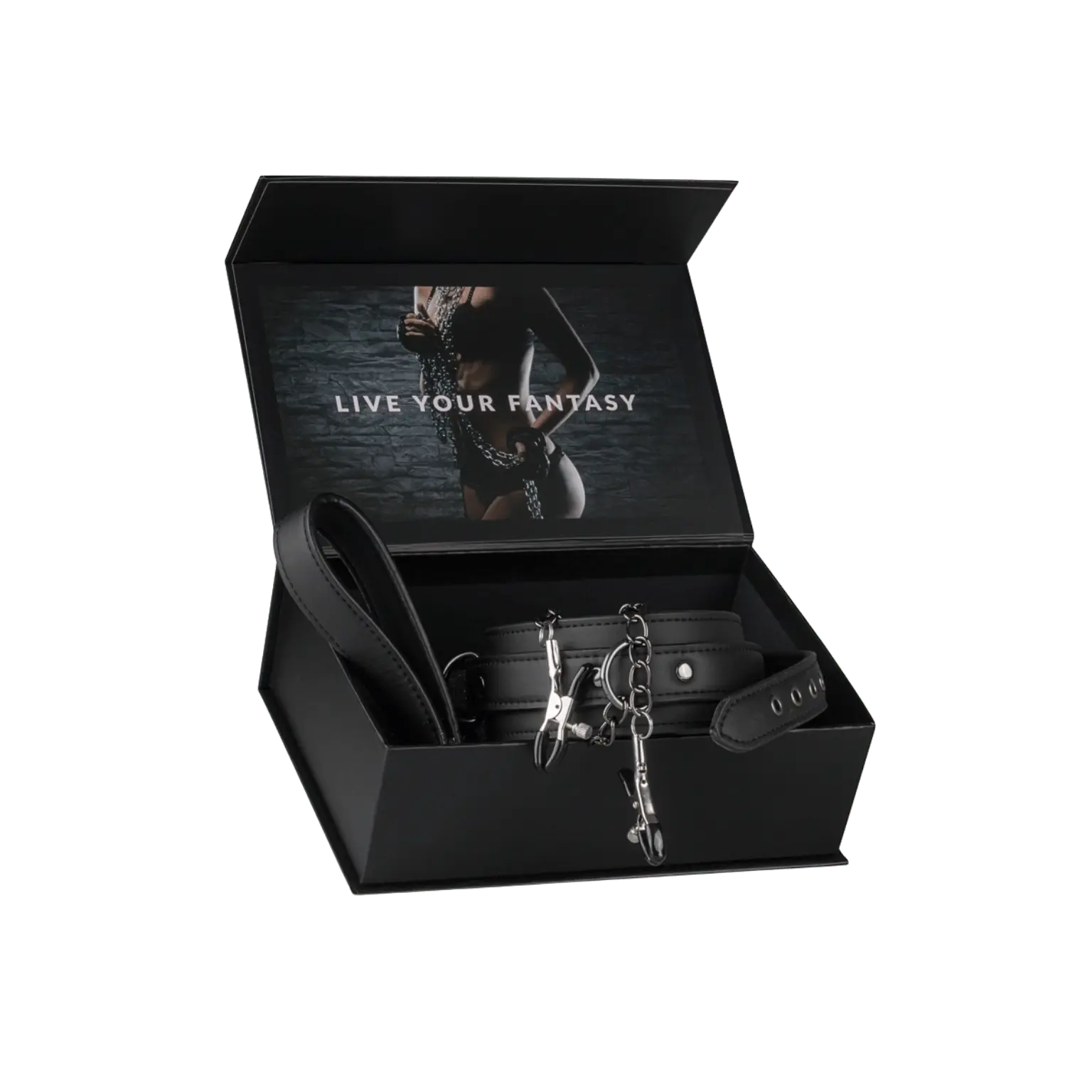 Coffret collier cuir chaînes de seins EasyToys – Oh My God’Z