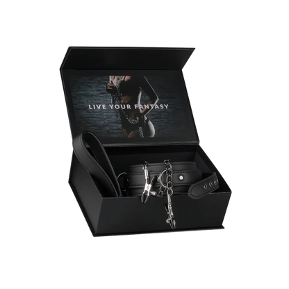 Coffret collier cuir chaînes de seins EasyToys – Oh My God’Z