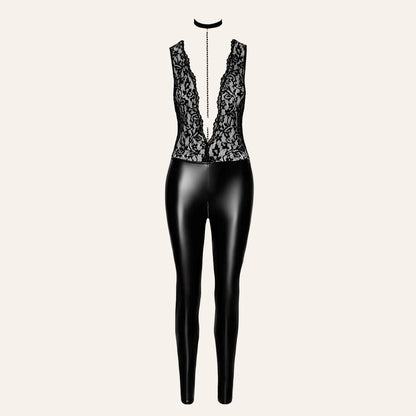 Catsuit wetlook et dentelle sensuelle Libido F298 boutique Oh My God'Z