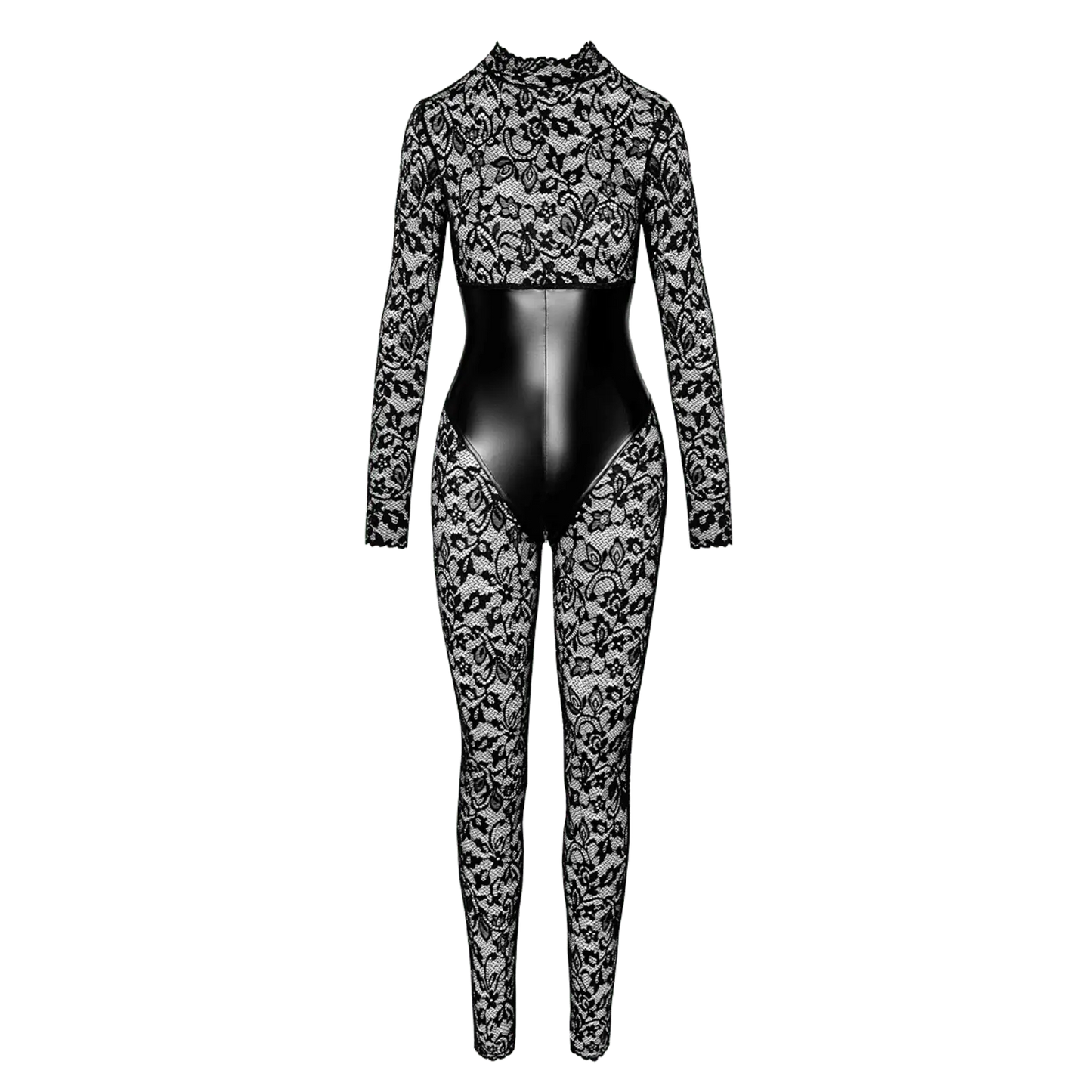 Tenue sensuelle Enigma F299 combinaison dentelle et wetlook luxe - Oh My God'Z