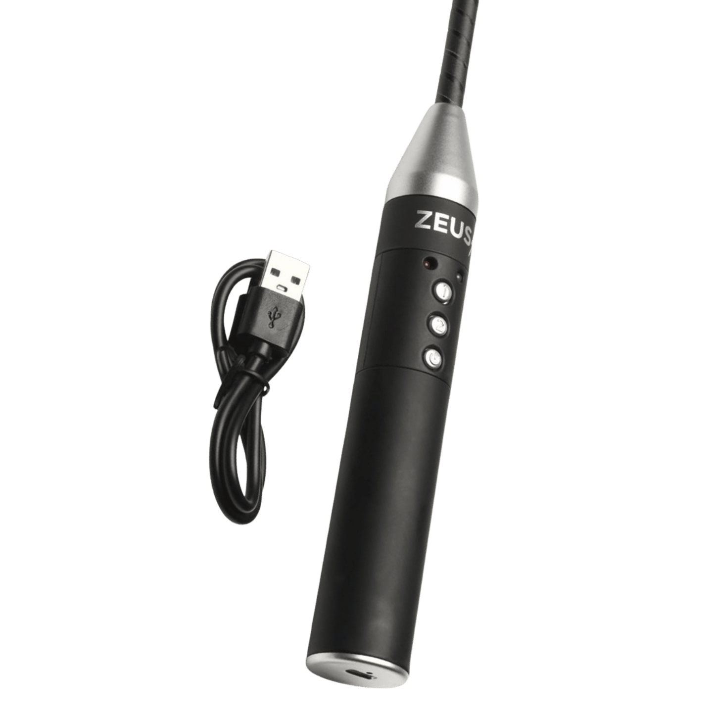 Détail poignée cravache électro Zeus rechargeable – technologie et confort – Oh My God’Z