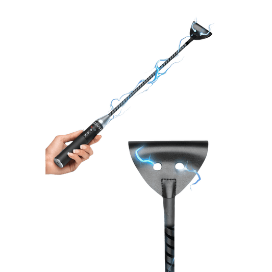 Cravache électro Zeus vue entière – contrôle précis et expérience intense – Oh My God’Z