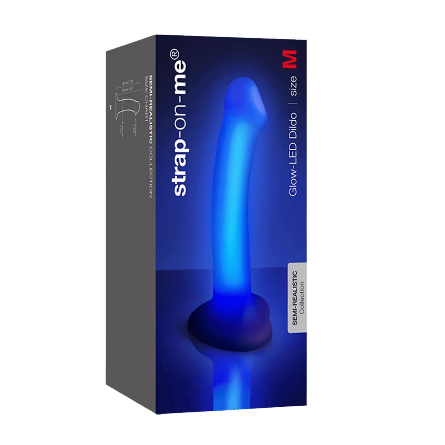 Dildo lumineux violet STRAP ON ME Oh My God'Z