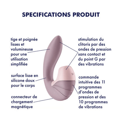 Fiche technique du stimulateur Supernova Satisfyer Oh My God'Z