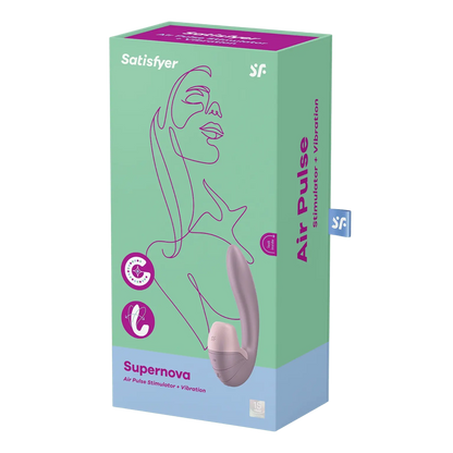 Packaging élégant du Supernova de Satisfyer vendu chez Oh My God'Z