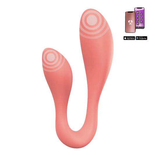 Emballage du sextoy connecté Couple Secrets 2.0 Adrien Lastic – double stimulateur rose