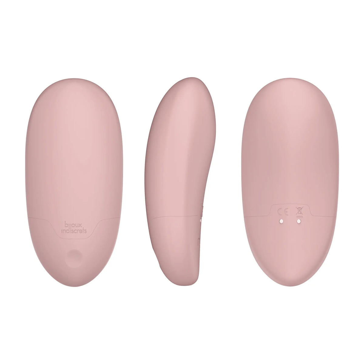 Expérience de luxe intime avec le Galet Vibrant de bijoux indiscrets, sextoy ergonomique rose pâle pour le plaisir personnel, offert par la boutique haut de gamme Oh My God'Z
