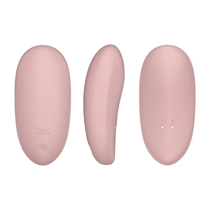 Expérience de luxe intime avec le Galet Vibrant de bijoux indiscrets, sextoy ergonomique rose pâle pour le plaisir personnel, offert par la boutique haut de gamme Oh My God'Z