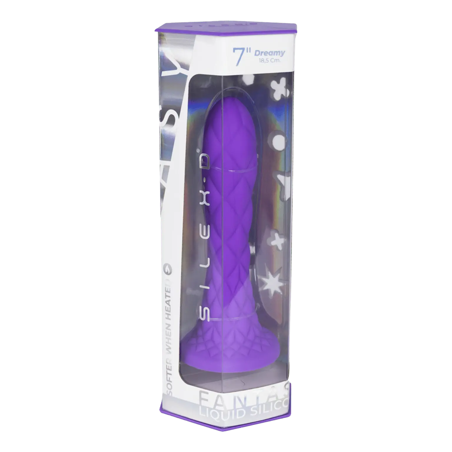 Emballage du gode Dreamy violet 18,5 cm SilexD - Oh My God'Z