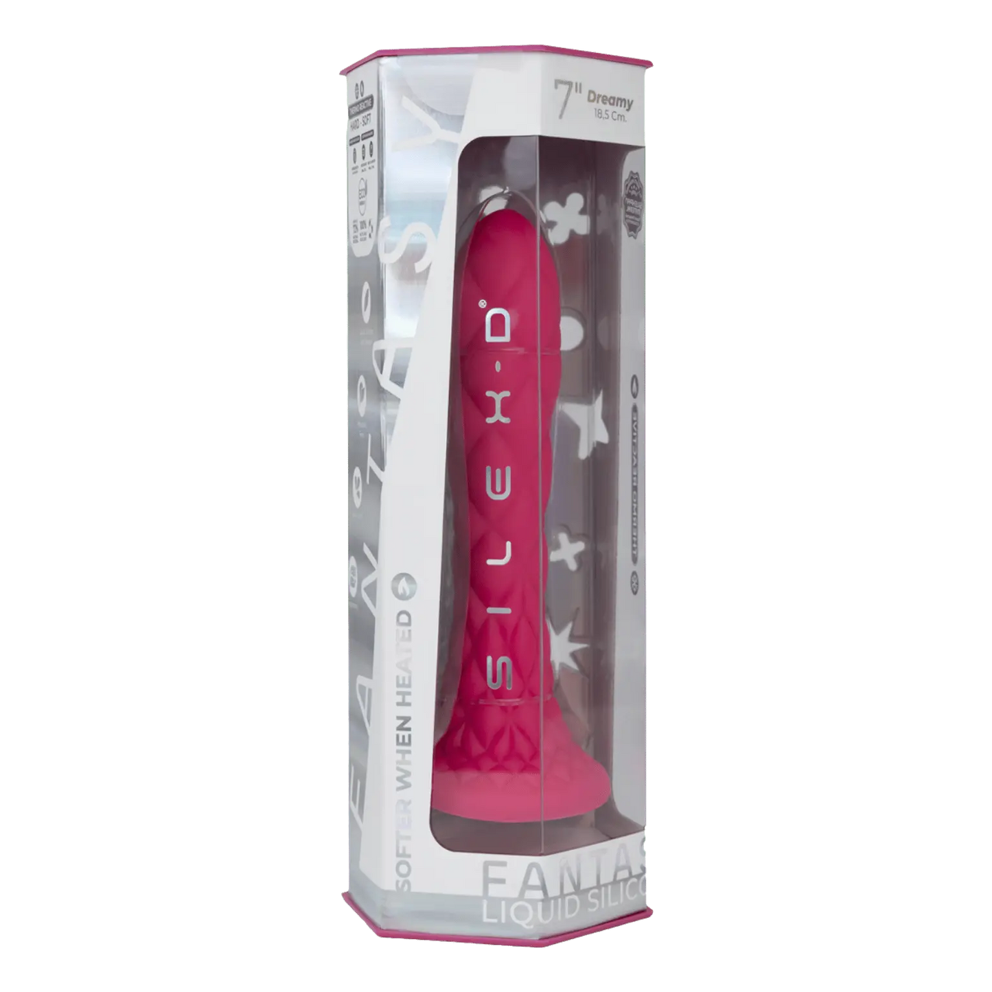Emballage sextoy Dreamy SilexD rose 18,5 cm - Oh My God'Z