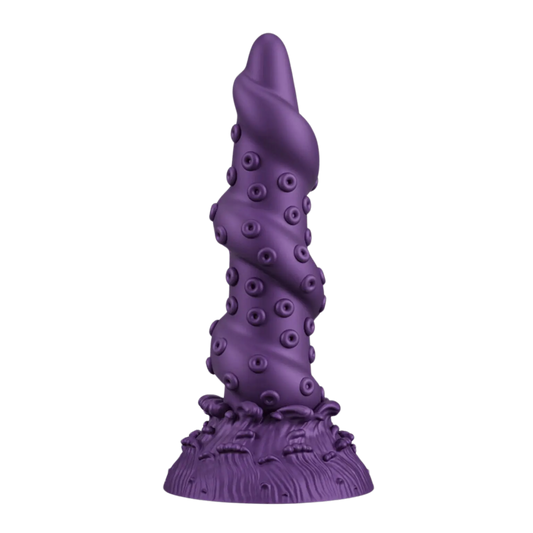 Vue avant du gode Octopus Prime – Beasty Cocks, une exclusivité Oh My God'Z. Avec ses courbes sinueuses et ses ventouses sculptées, ce sextoy en silicone premium promet une stimulation profonde et originale, parfaite pour les amateurs d’expériences intenses.