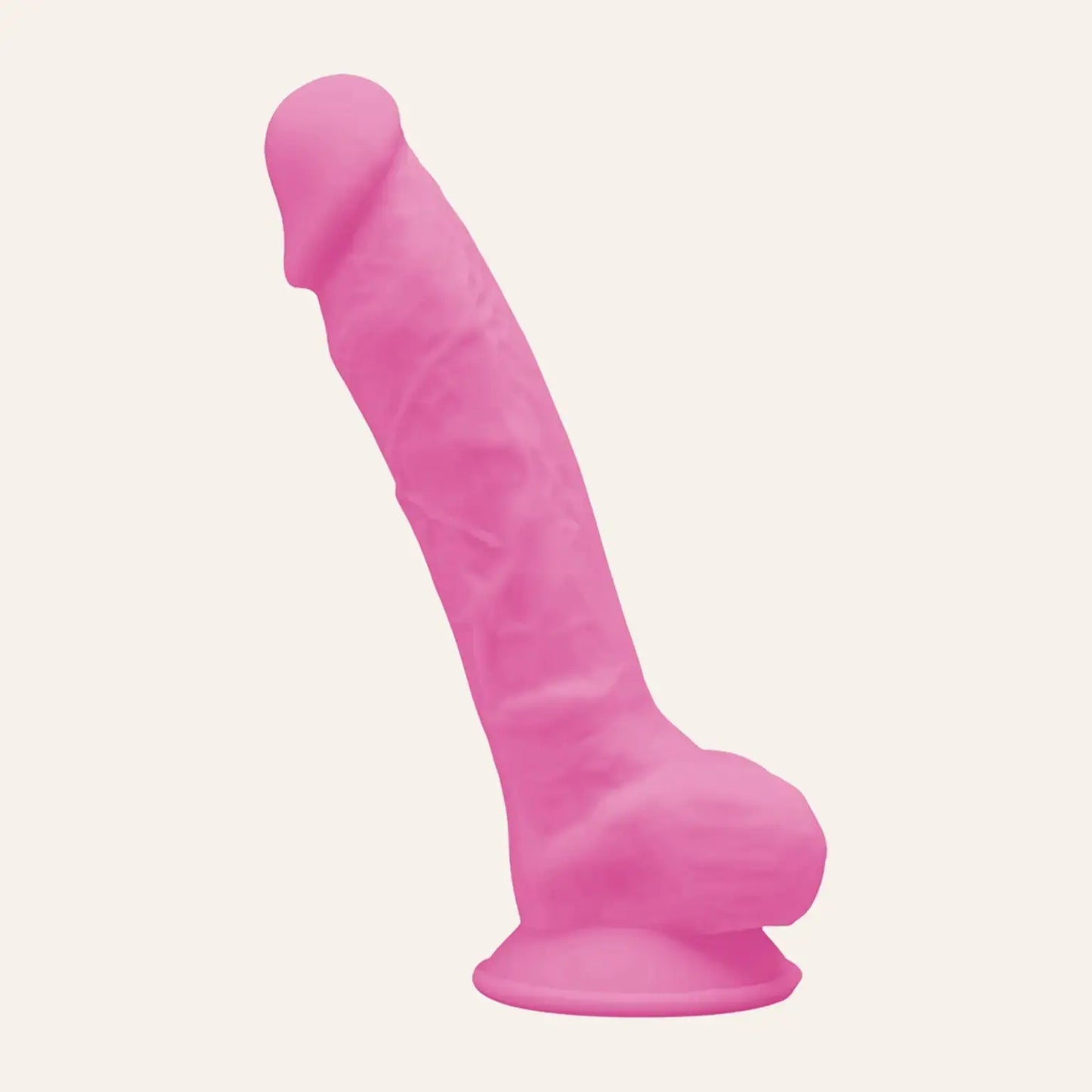 Gode réaliste phosphorescent clair SilexD The Original Model 1, design anatomique avec ventouse, sextoy haut de gamme en silicone vendu chez Oh My God'Z.
