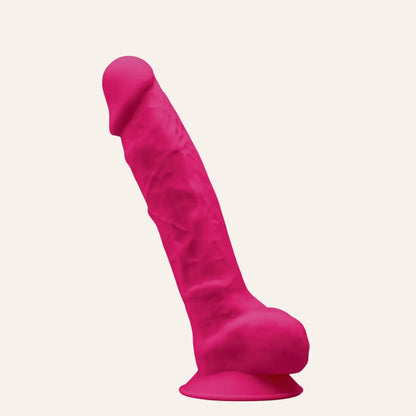 Gode rose thermoréactif SilexD The Original Model 1, fabriqué en silicone mémoire de forme, accessoire érotique haut de gamme vendu par Oh My God'Z.