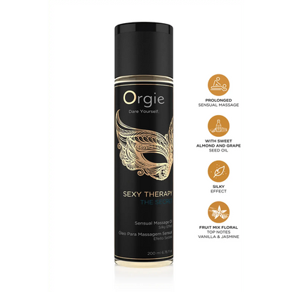 Orgie Sexy Therapy The Secret huile massage érotique haut de gamme 200ml – Oh My God'Z