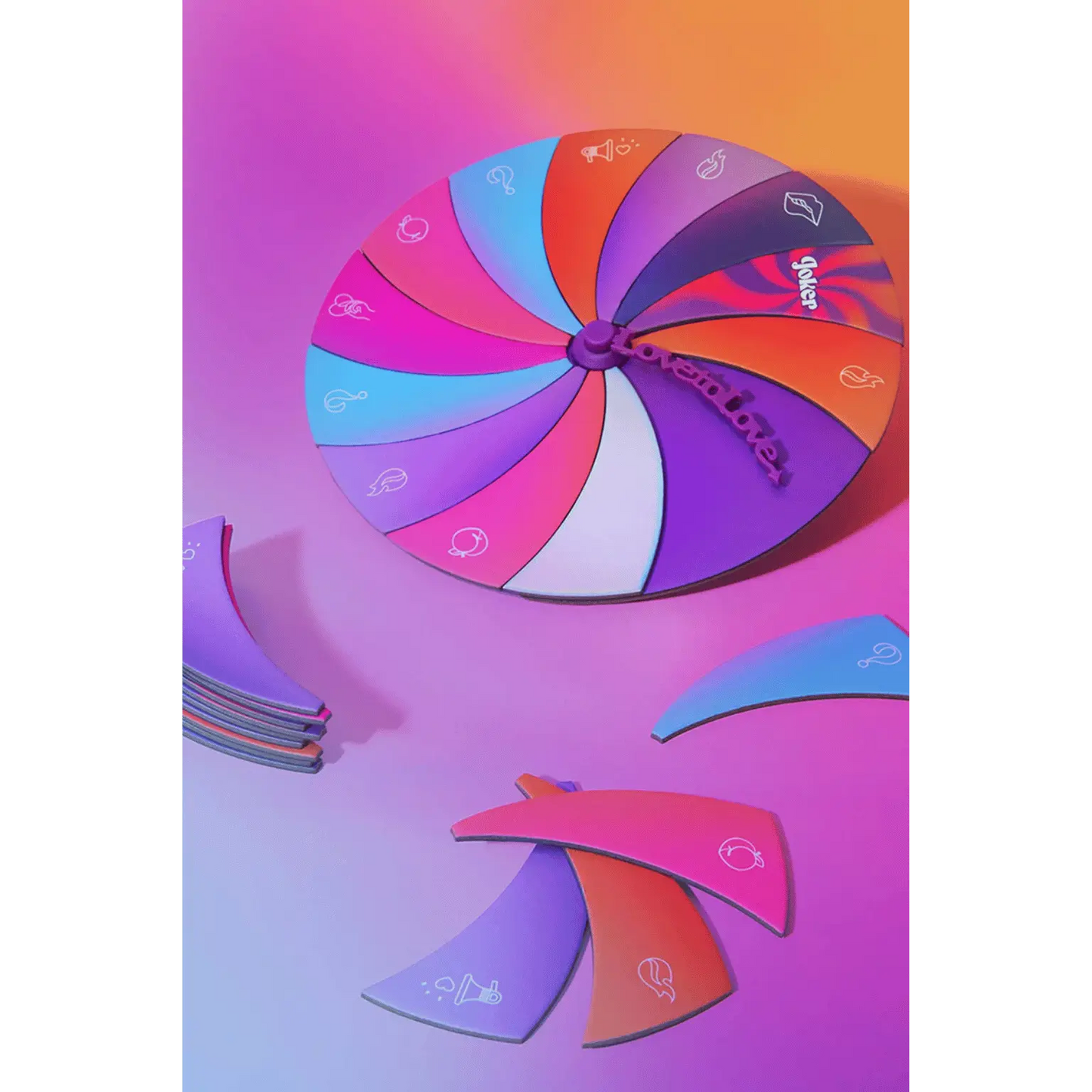 Roue colorée du jeu érotique Spin Me Round Love To Love - Oh My God’Z