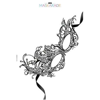 Masque de bal en broderie noire ajourée, élégant et sensuel – Oh My God’Z