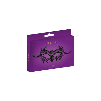 Masque noir élégant et mystérieux avec rubans satinés – Oh My God’Z