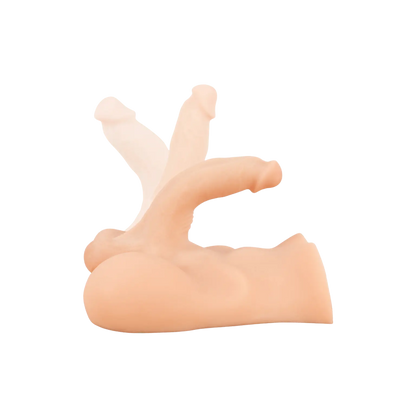 Masturbateur masculin Deluxe Man 02 par Realistixxx en silicone haut de gamme, pénis souple et réaliste en position flexible – sextoy premium vendu chez Oh My God'Z.